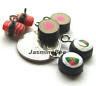 Sushi Polymer Fimo Clay Penadants Earrings Charms Beads 9-10mm*6pcs