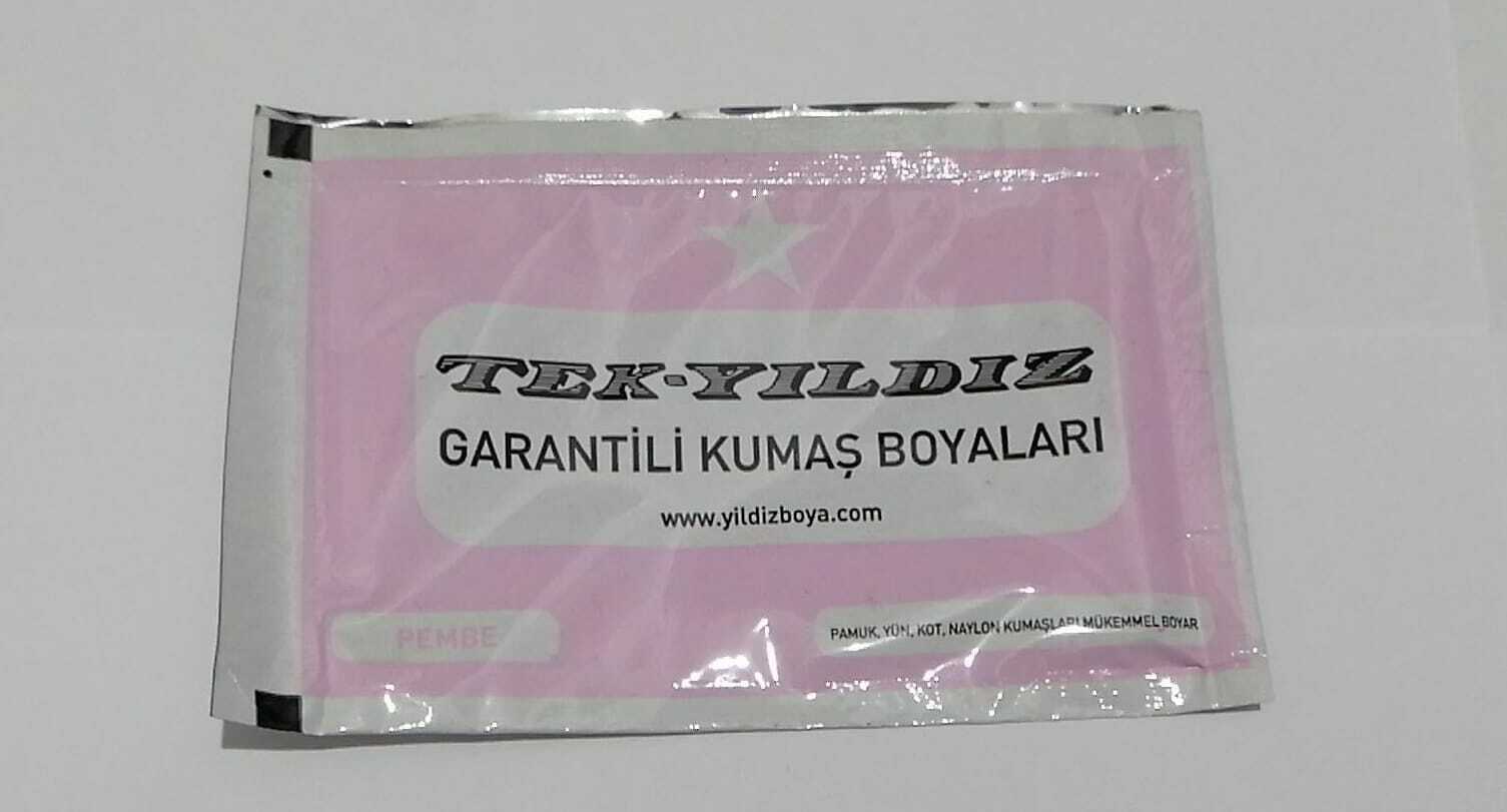 1 Pack Yildiz Hand Machine Fabric Dye 51 Colours Concentrated For 200 Gr Fabric