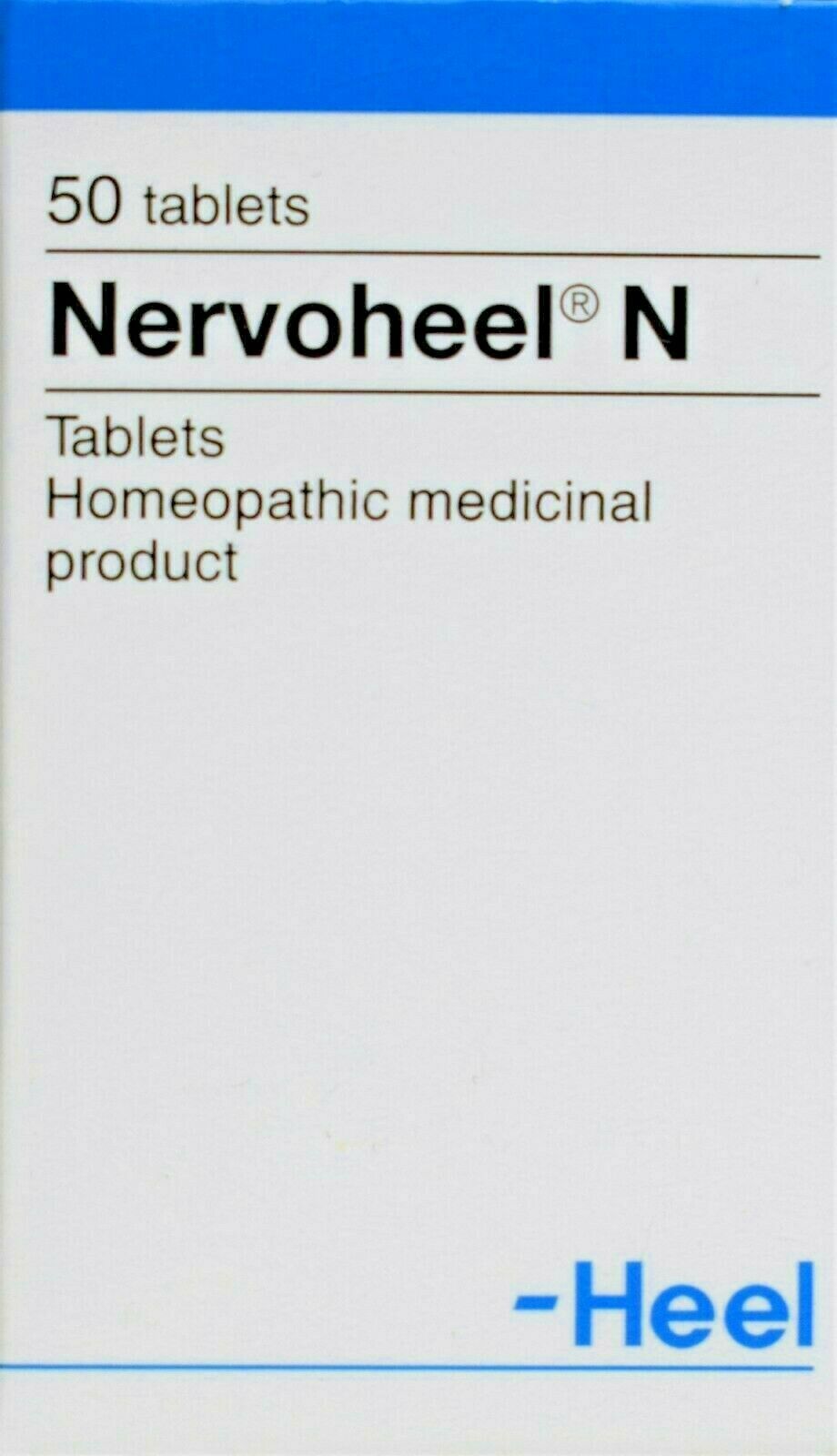 Heel Nervoheel N Homeopathic Remedy For Nervousness / Overactive Mind / 50 Tabl